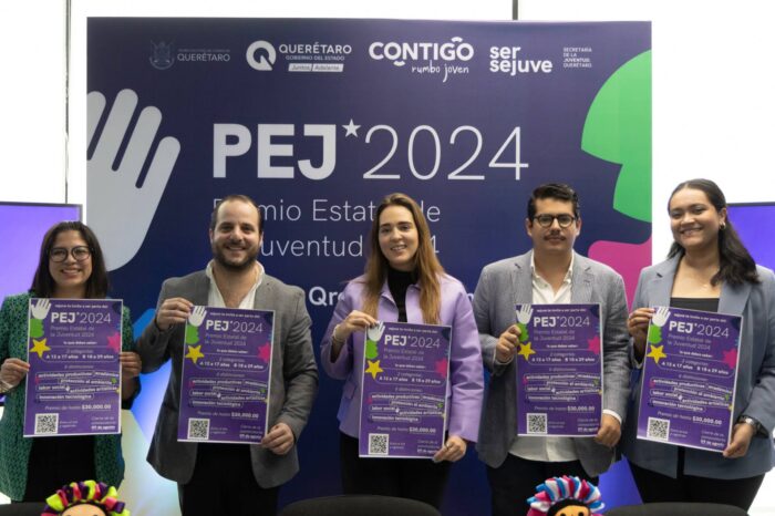 Anuncian Premio Estatal de la Juventud 2024