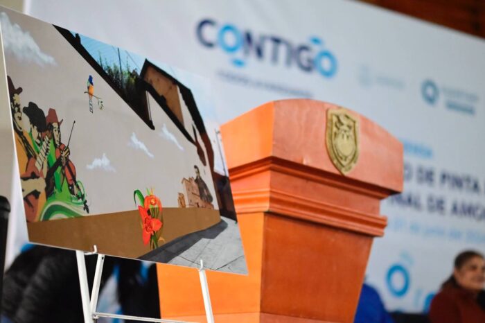 Anuncia SEDESOQ proyecto de pinta de murales y fachadas en Pinal de Amoles