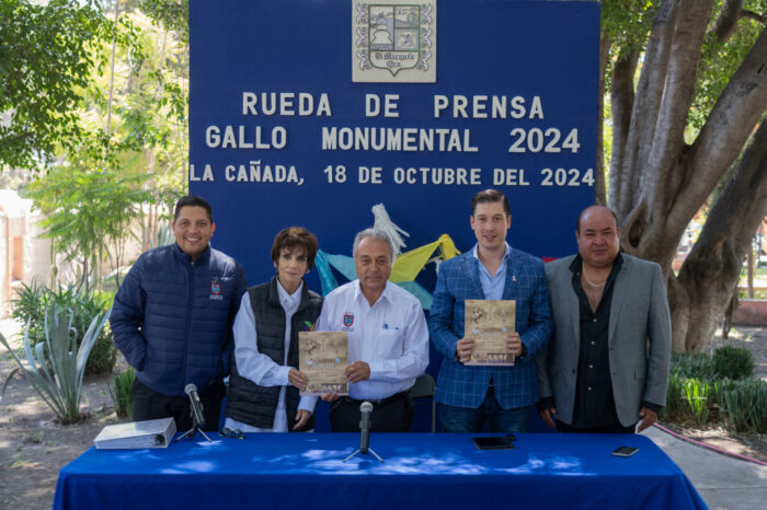 Rodrigo Monsalvo encabeza rueda de prensa para presentar el “Gallo Monumental 2024”