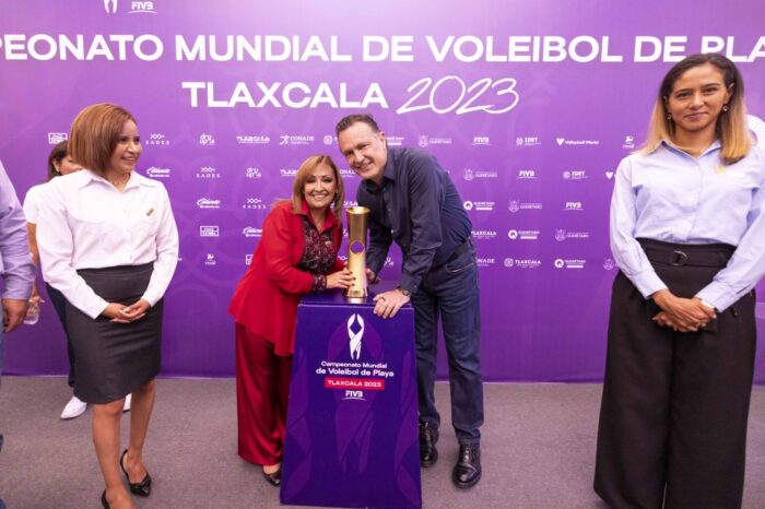 Llega a Querétaro el Trophy Tour del Campeonato Mundial de Voleibol de Playa 2023