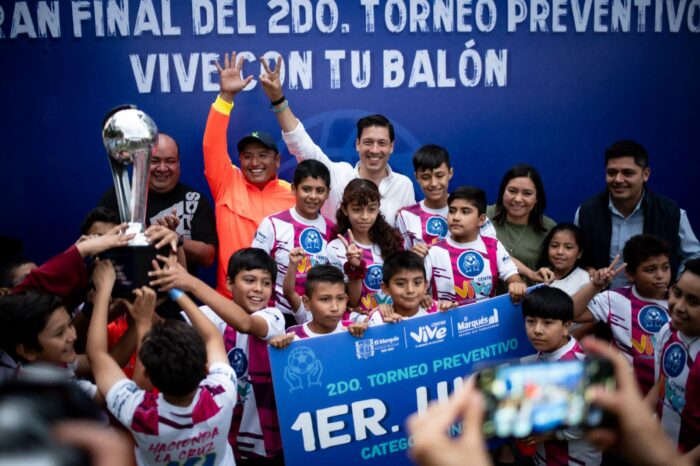 Municipio de El Marqués premia a ganadores del Segundo Torneo Preventivo Vive con tu Balón