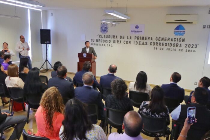 45 empresarios y emprendedores de Corregidora participaron en el programa “Tu Negocio Gira con I.D.E.A.S.” de la COPARMEX