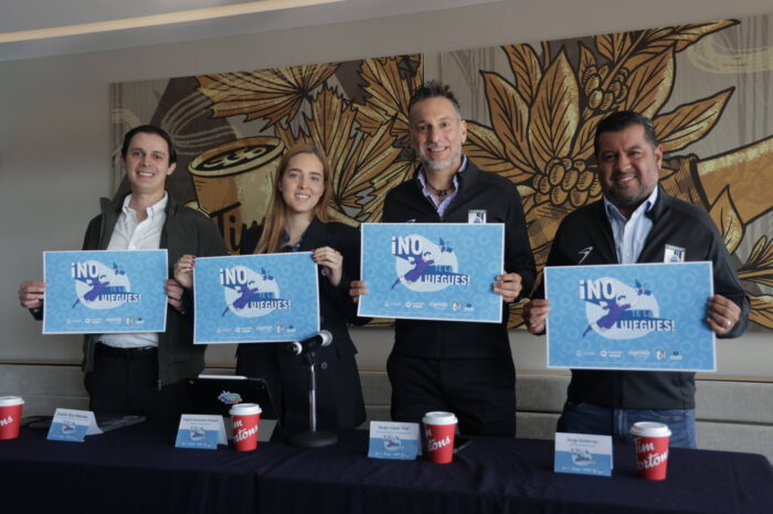 Presentan SEJUVE, CECA y Gallos Blancos la campaña No te la juegues