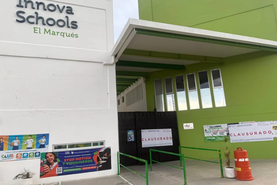 Clausura El Marqués colegio por incumplimiento de normatividad, priorizando la seguridad de las y los estudiantes